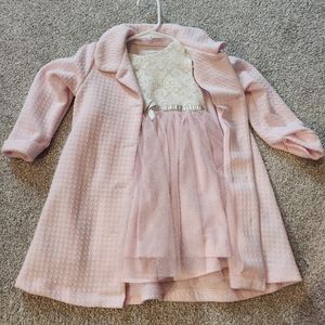 Pink Sparkly Dress with Coat